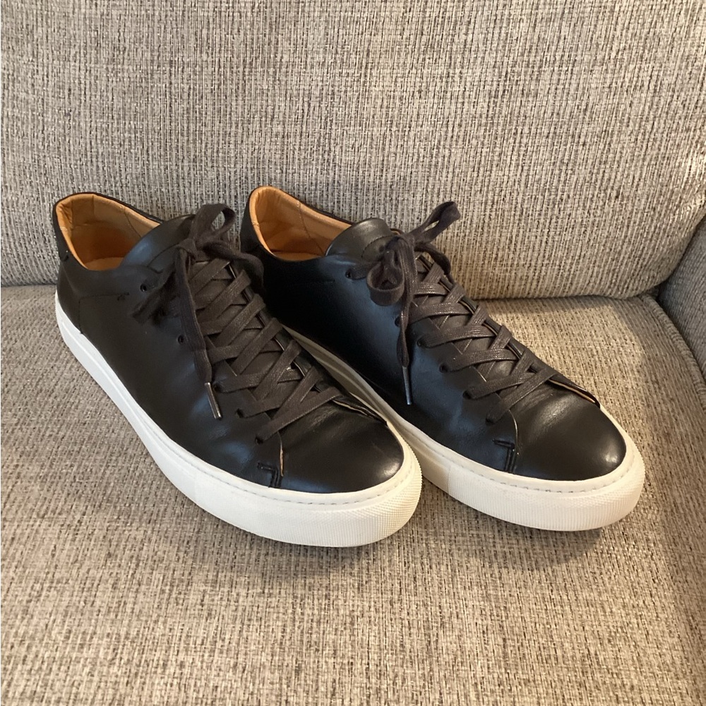Beckett Simonon Black Leather Sneakers 11.5 44.5 common projects